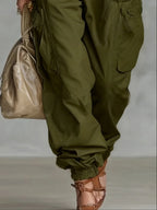 Harper | Women's Baggy Cargo Pants | Cinched Ankle · PNY