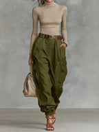 Harper | Women's Baggy Cargo Pants | Cinched Ankle · PNY
