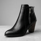 Harper | Women's Block-Heel Ankle Boots | Side Zip · PNY