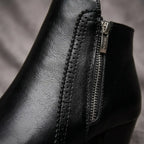 Harper | Women's Block-Heel Ankle Boots | Side Zip · PNY