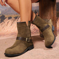 Harper | Women's Buckle Ankle Boots | Suede