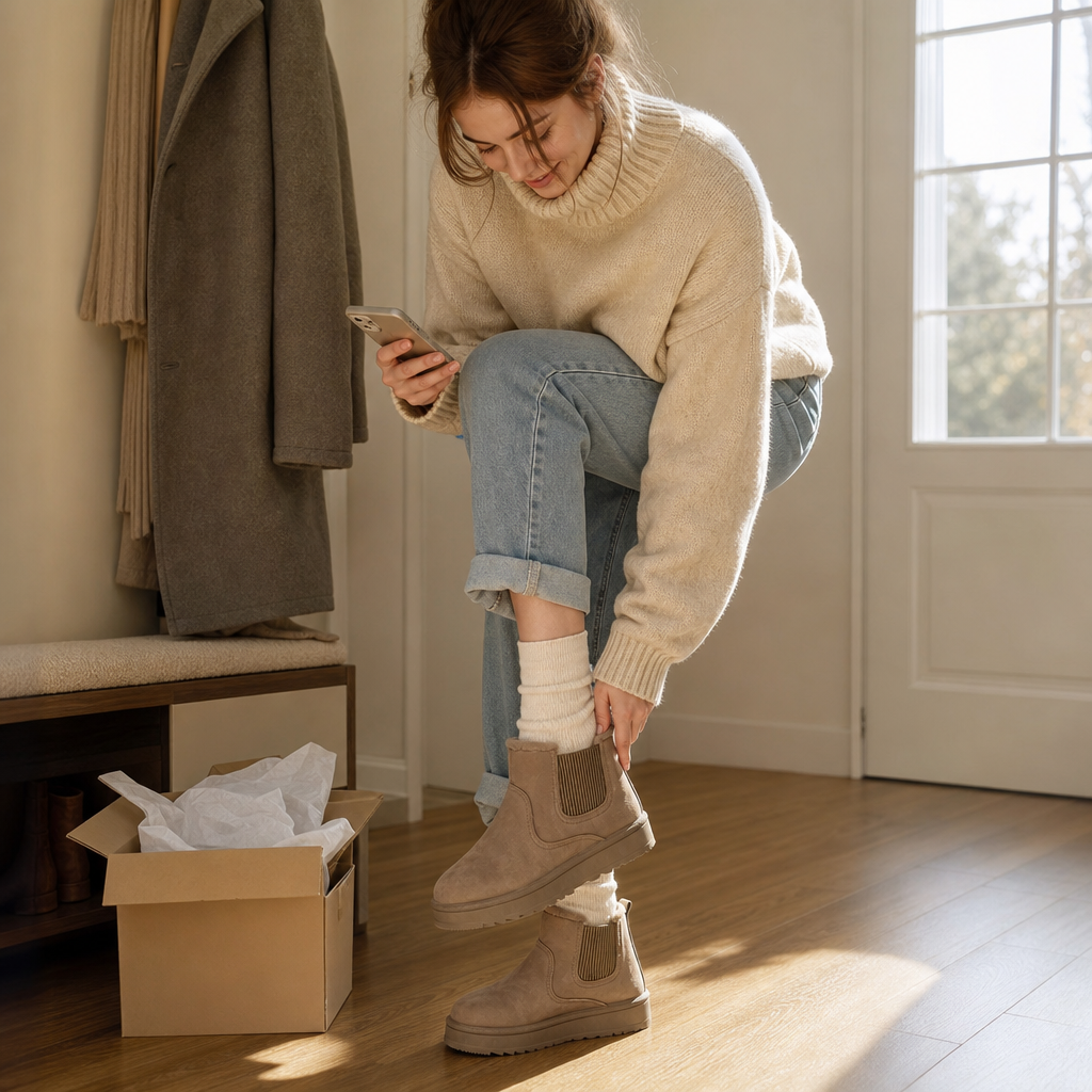 Harper | Women's Chelsea Boots | Fur-Lined · PNY