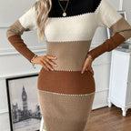 Harper | Women's Colorblock Sweater Dress | Bodycon Fit · PNY
