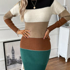 Harper | Women's Colorblock Sweater Dress | Bodycon Fit · PNY