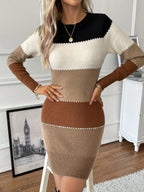 Harper | Women's Colorblock Sweater Dress | Bodycon Fit · PNY