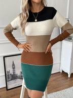 Harper | Women's Colorblock Sweater Dress | Bodycon Fit · PNY