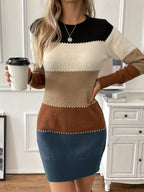 Harper | Women's Colorblock Sweater Dress | Bodycon Fit · PNY