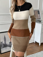 Harper | Women's Colorblock Sweater Dress | Bodycon Fit · PNY
