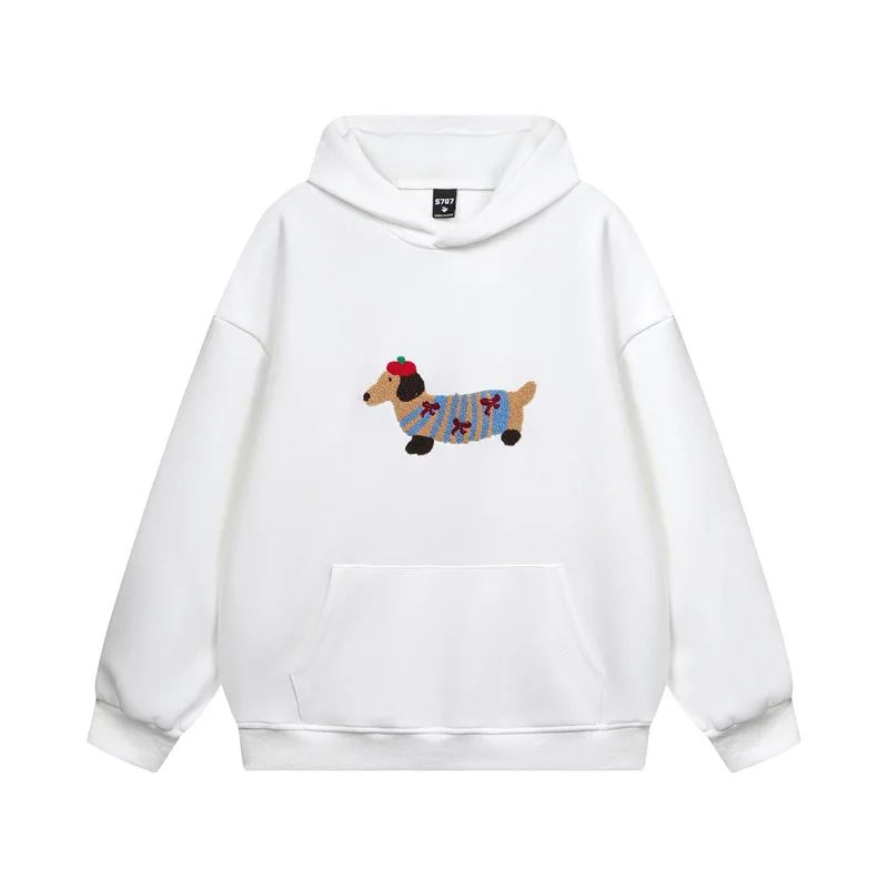 Harper | Women's Cropped Hoodie | Dog Embroidery · PNY