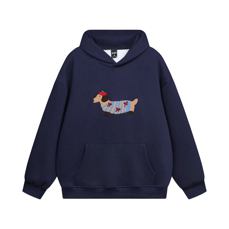 Harper | Women's Cropped Hoodie | Dog Embroidery · PNY