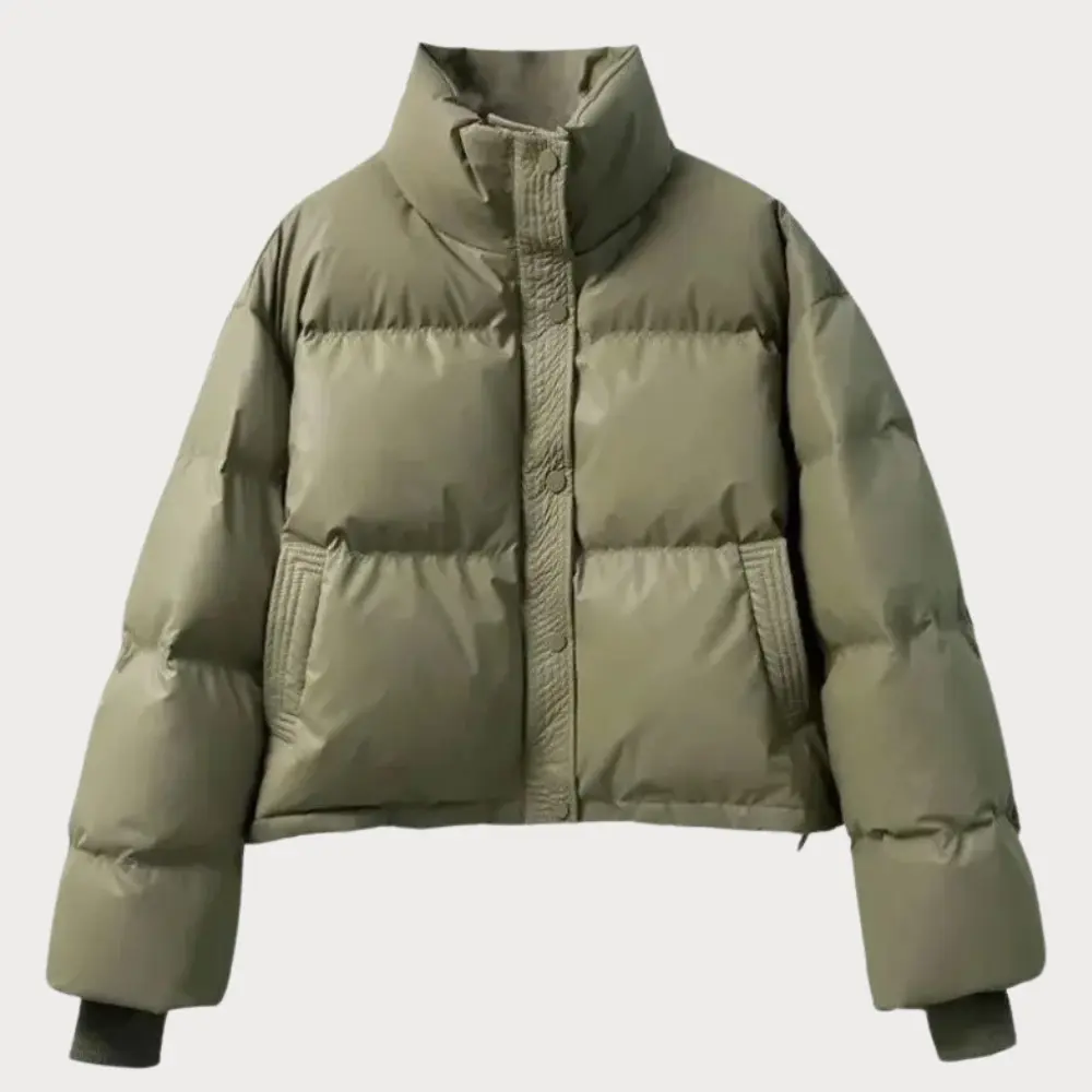 Harper | Women's Cropped Puffer Jacket | Snap Front · PNY