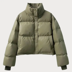 Harper | Women's Cropped Puffer Jacket | Snap Front · PNY