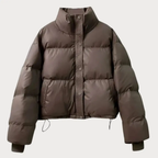 Harper | Women's Cropped Puffer Jacket | Snap Front · PNY
