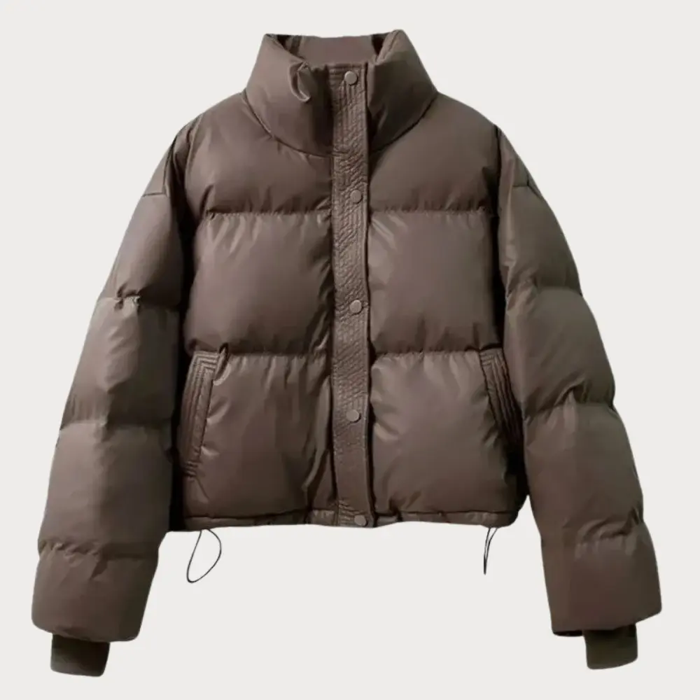 Harper | Women's Cropped Puffer Jacket | Snap Front · PNY