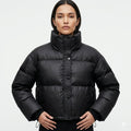 Harper | Women's Cropped Puffer Jacket | Snap Front