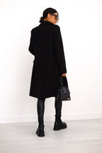 Harper | Women's Double-Breasted Coat | Gold Buttons · PNY