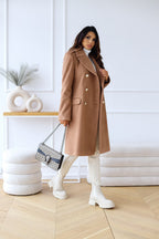 Harper | Women's Double-Breasted Coat | Gold Buttons · PNY