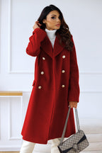 Harper | Women's Double-Breasted Coat | Gold Buttons · PNY