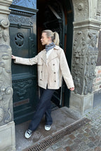 Harper | Women's Double-Breasted Trench Coat | Short · PNY