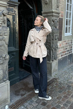 Harper | Women's Double-Breasted Trench Coat | Short · PNY