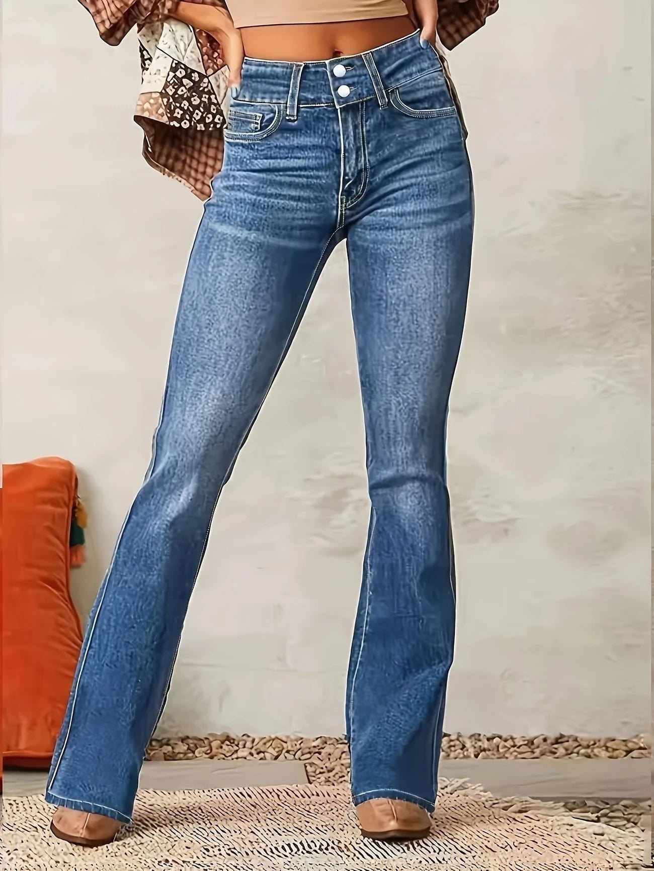 Harper | Women's Flare Jeans | Double-Button · PNY