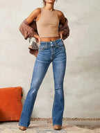Harper | Women's Flare Jeans | Double-Button · PNY