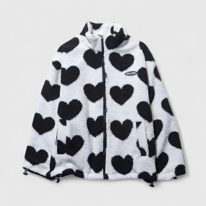 Harper | Women's Full-Zip Jacket | Heart Print · PNY