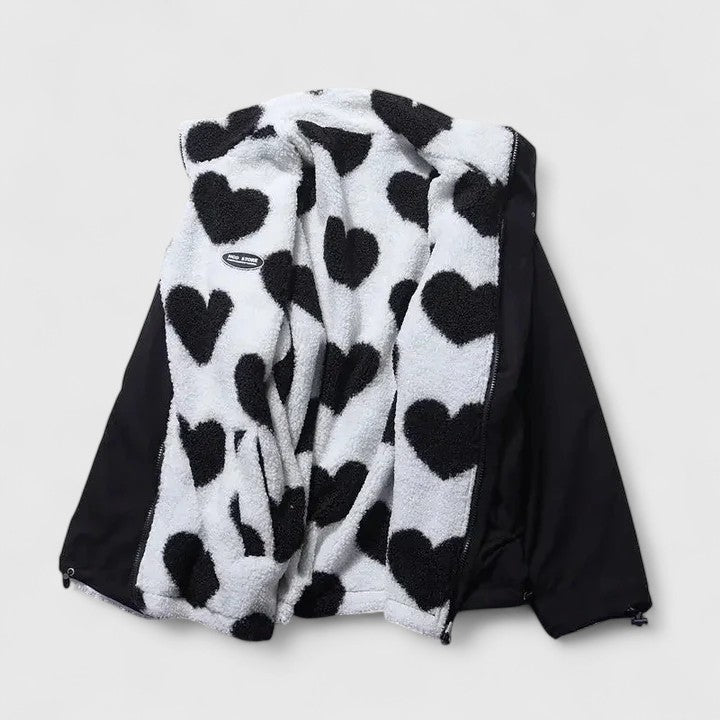 Harper | Women's Full-Zip Jacket | Heart Print · PNY