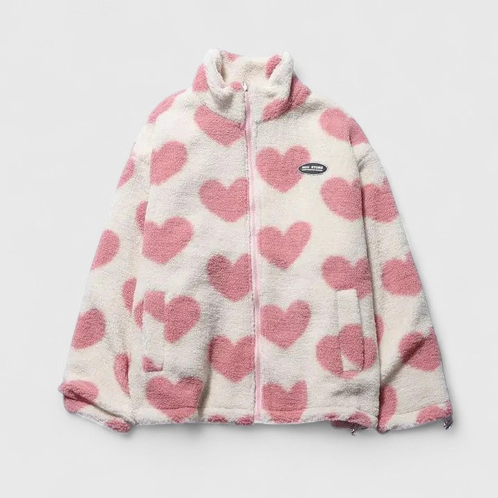 Harper | Women's Full-Zip Jacket | Heart Print · PNY