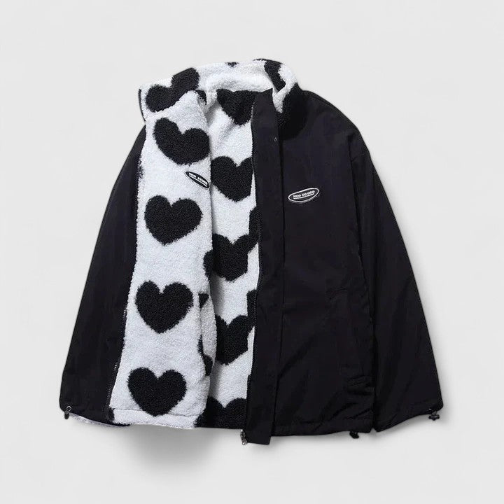 Harper | Women's Full-Zip Jacket | Heart Print · PNY