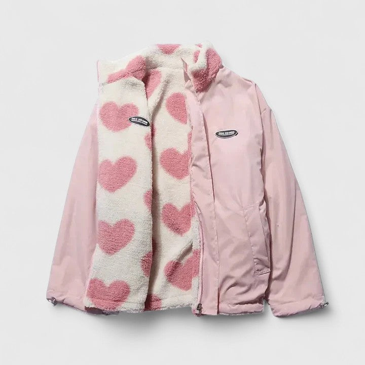 Harper | Women's Full-Zip Jacket | Heart Print · PNY