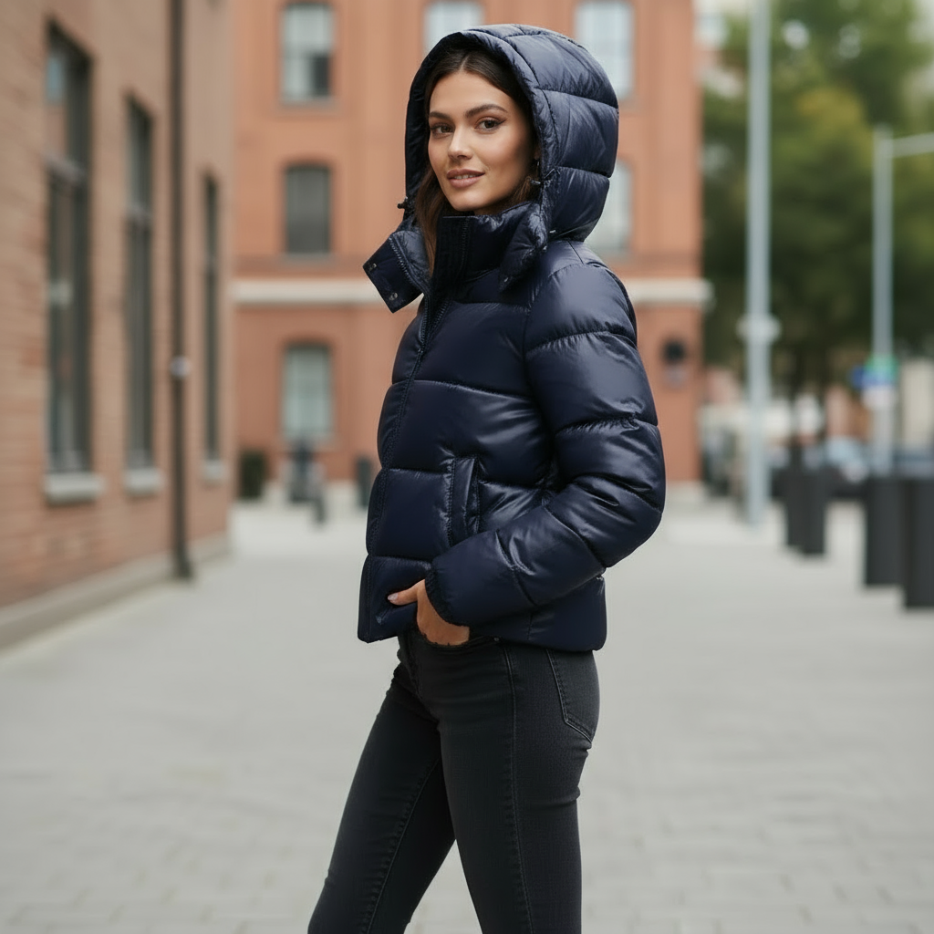 Harper | Women's Hooded Puffer Jacket | Zip-Front · PNY