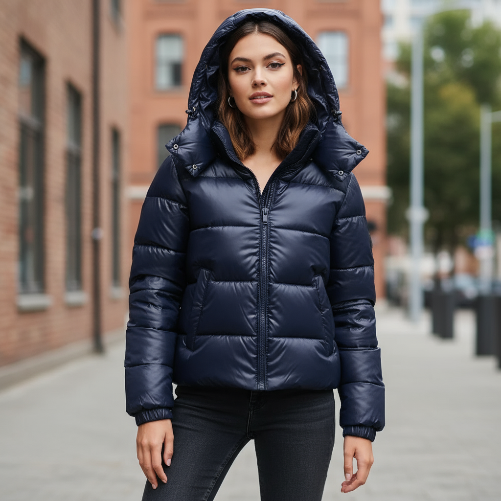 Harper | Women's Hooded Puffer Jacket | Zip-Front · PNY
