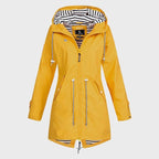 Harper | Women's Hooded Rain Jacket | Drawstring Waist · PNY