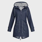 Harper | Women's Hooded Rain Jacket | Drawstring Waist · PNY
