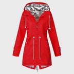 Harper | Women's Hooded Rain Jacket | Drawstring Waist · PNY