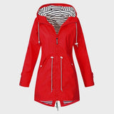 Harper | Women's Hooded Rain Jacket | Drawstring Waist