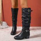 Harper | Women's Knee-High Boots | Buckle Strap · PNY