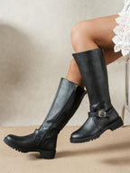 Harper | Women's Knee-High Boots | Buckle Strap · PNY