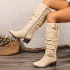 Harper | Women's Knee-High Boots | Buckle Strap · PNY