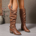Harper | Women's Knee-High Boots | Buckle Strap · PNY