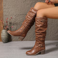 Sienna | Women's Slouchy Tall Boots | Block Heel