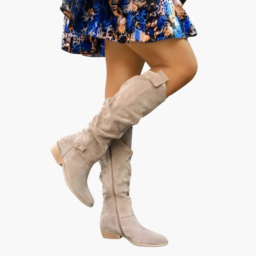 Harper | Women's Knee-High Boots | Suede · PNY