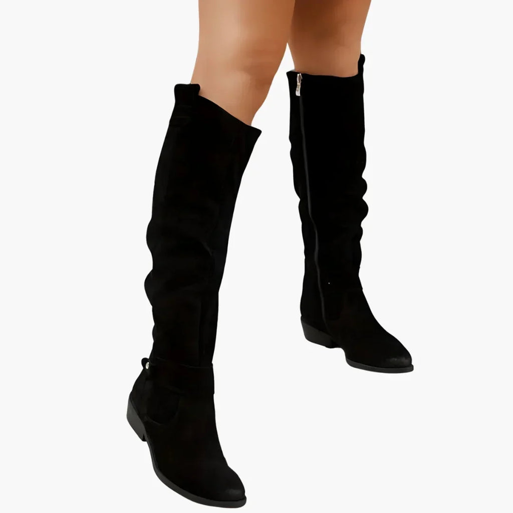 Harper | Women's Knee-High Boots | Suede · PNY