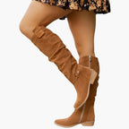 Harper | Women's Knee-High Boots | Suede · PNY