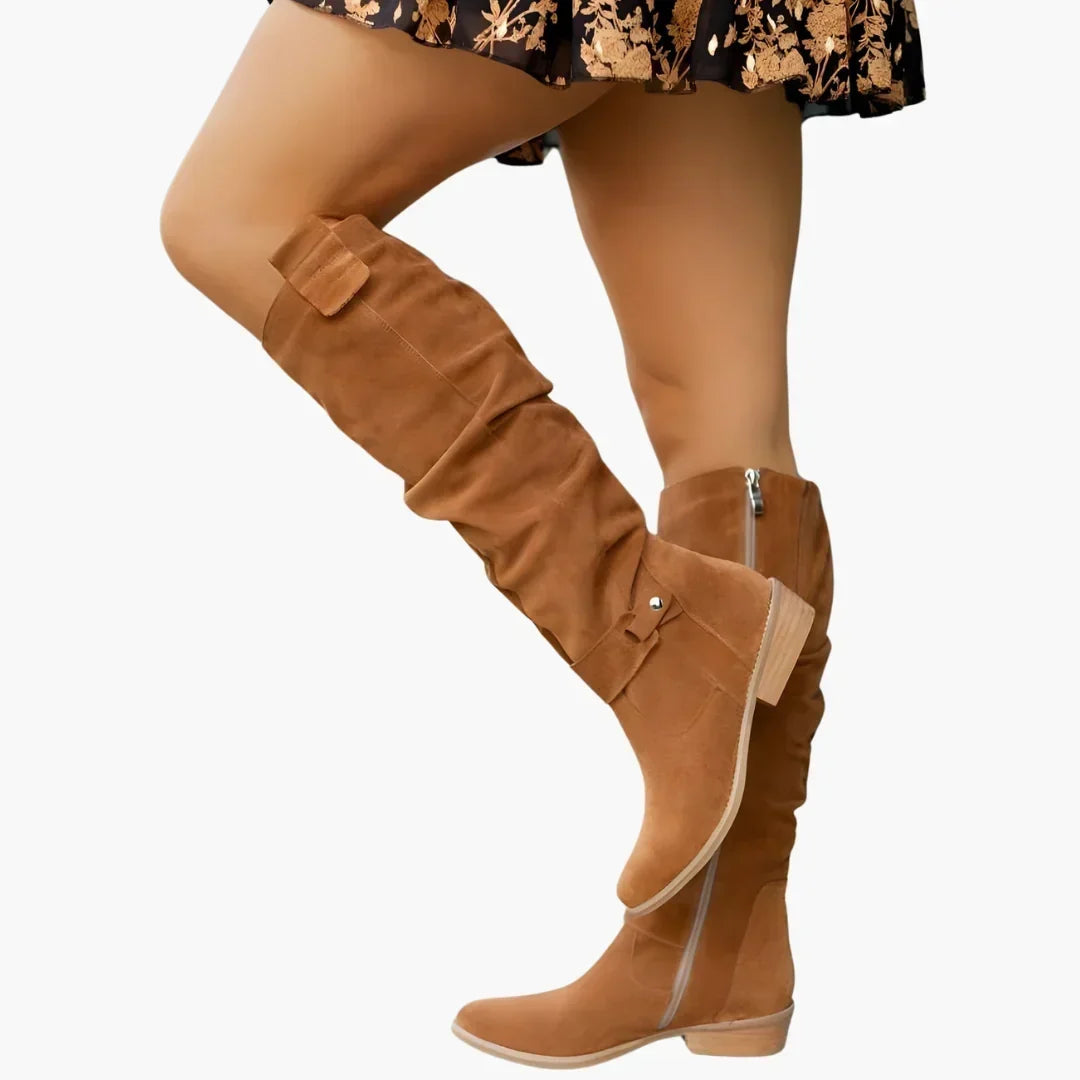 Harper | Women's Knee-High Boots | Suede · PNY