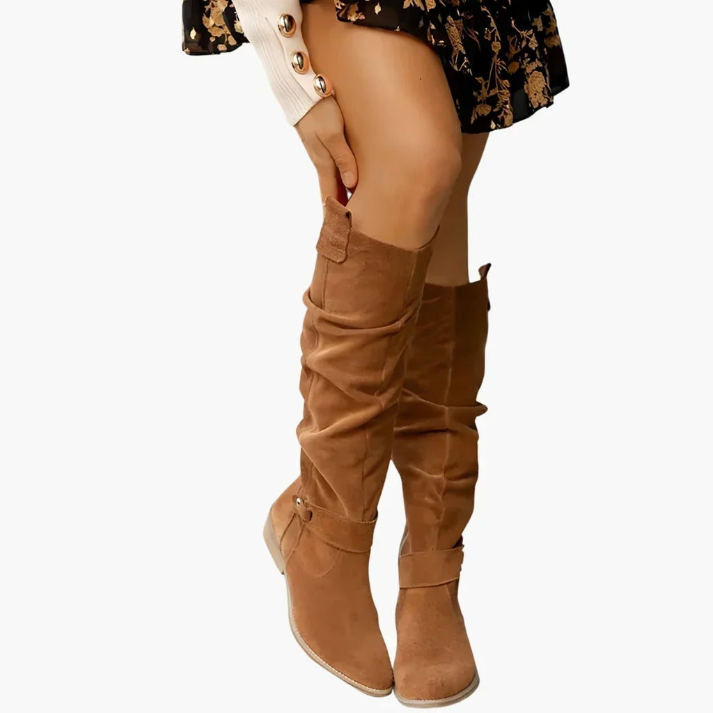 Harper | Women's Knee-High Boots | Suede · PNY
