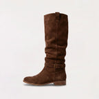 Harper | Women's Knee-High Boots | Suede Buckle · PNY