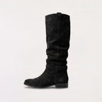 Harper | Women's Knee-High Boots | Suede Buckle · PNY
