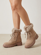 Harper | Women's Lace-Up Boots | Faux Fur · PNY